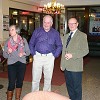 Col Jim Ryan and Paula being greeted on arrival ..