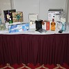 One of the Gala dinner raffle tables